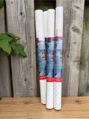 Vintage 2001 Con-Tact Contact Paper Rosebud Ditsy Floral 4 Rolls NOS